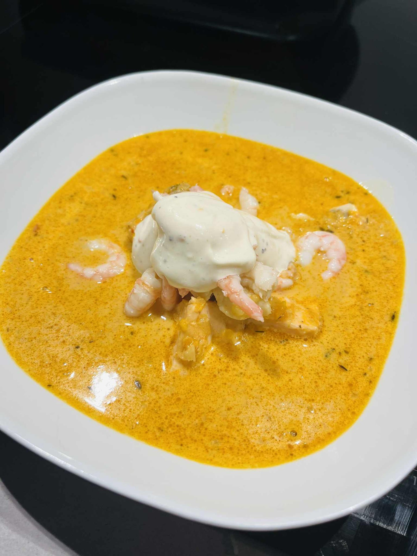 Soppbas aioli räkor