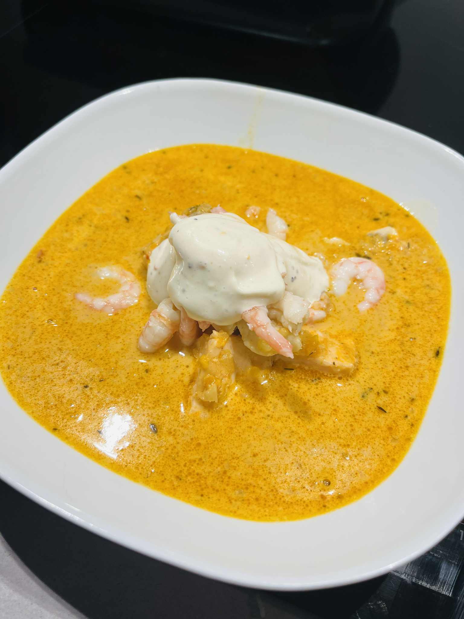 Soppbas aioli räkor